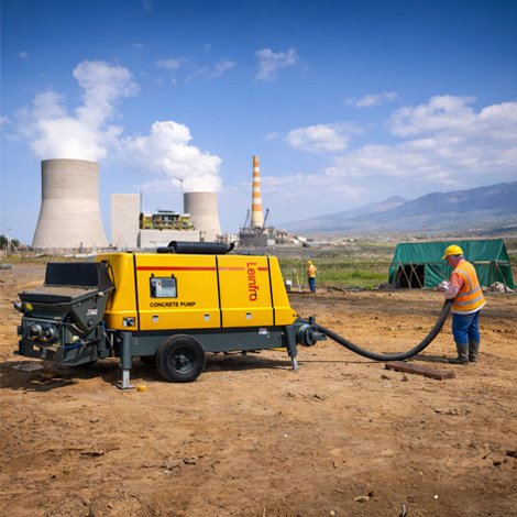 Accessories and customization options for stationary concrete pumps