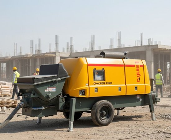 LCP 1407 D diesel stationary concrete pump for infrastructure projects