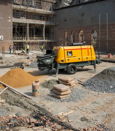 Leinfra stationary concrete pump product catalog cover